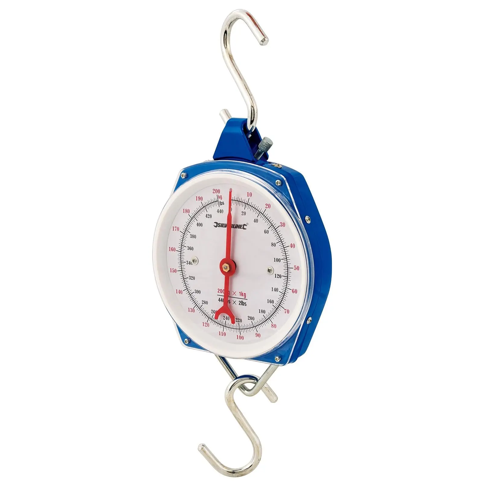 Silverline Hanging Scales Heavy Duty 200kg Metric and Imperial Rigid Hook Fishing - Image 5