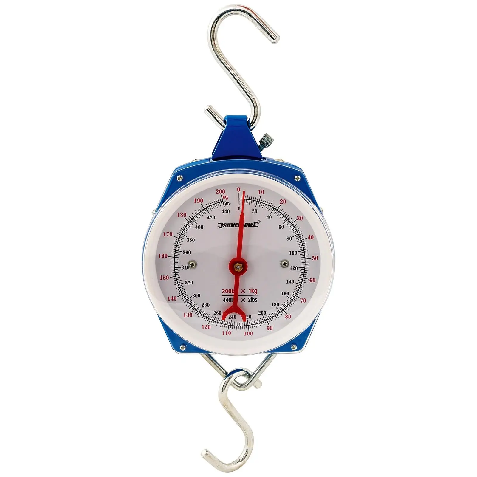 Silverline Hanging Scales Heavy Duty 200kg Metric and Imperial Rigid Hook Fishing - Image 6