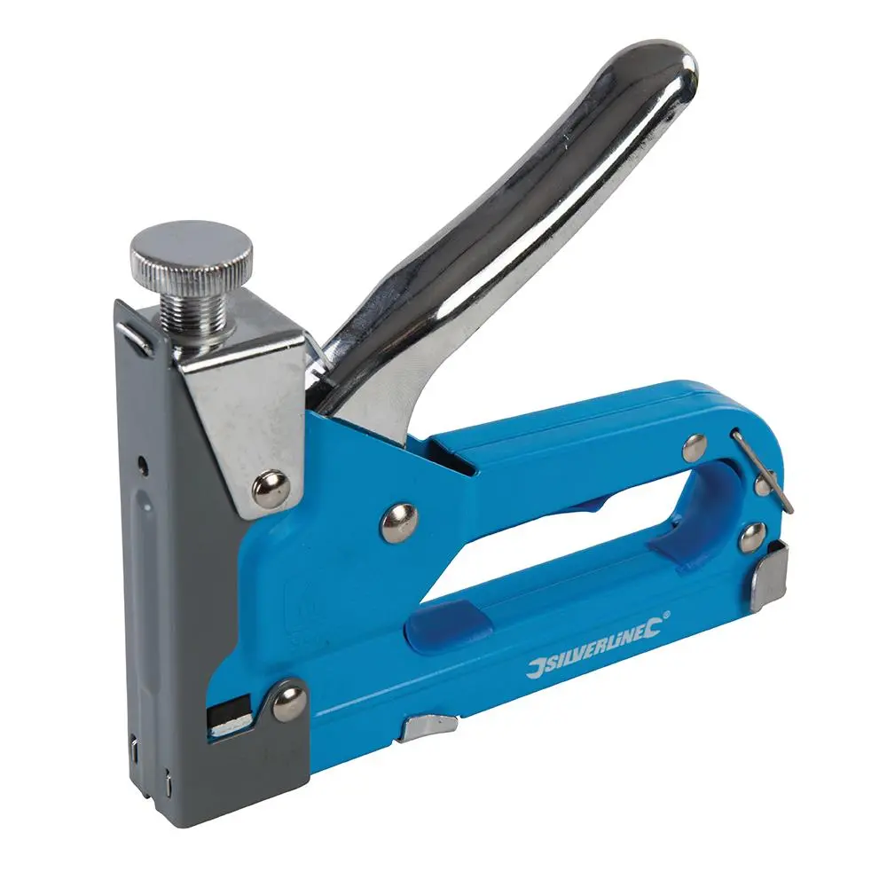 Silverline Heavy Duty 3 in 1 Staple Gun Cable Remover Tacker DIY Tool