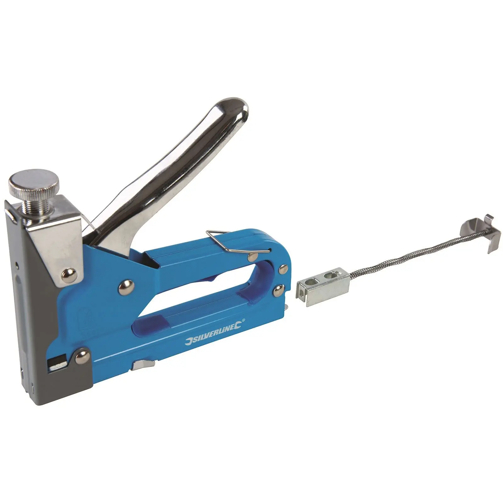 Silverline Heavy Duty 3 in 1 Staple Gun Cable Remover Tacker DIY Tool - Image 8