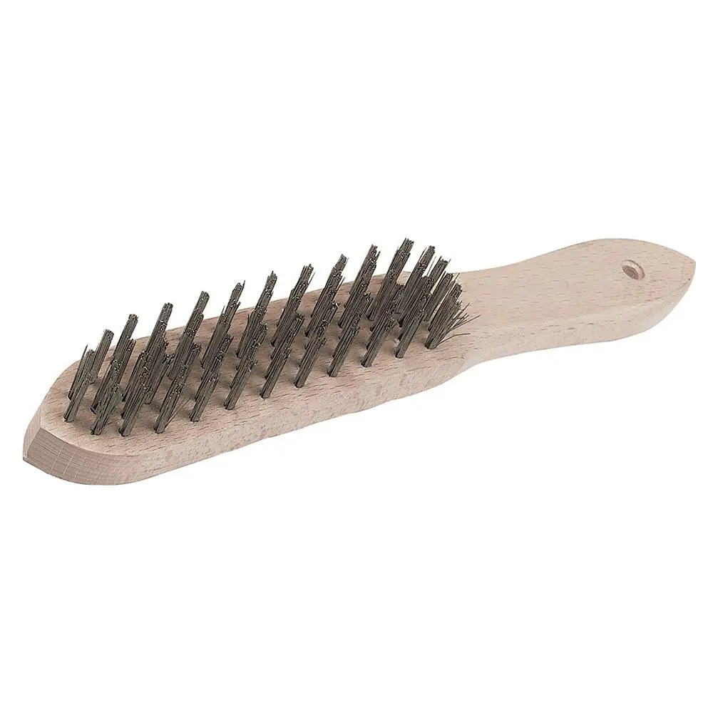 Silverline Heavy Duty Wire Brush 4 Row 290mm - Image 4