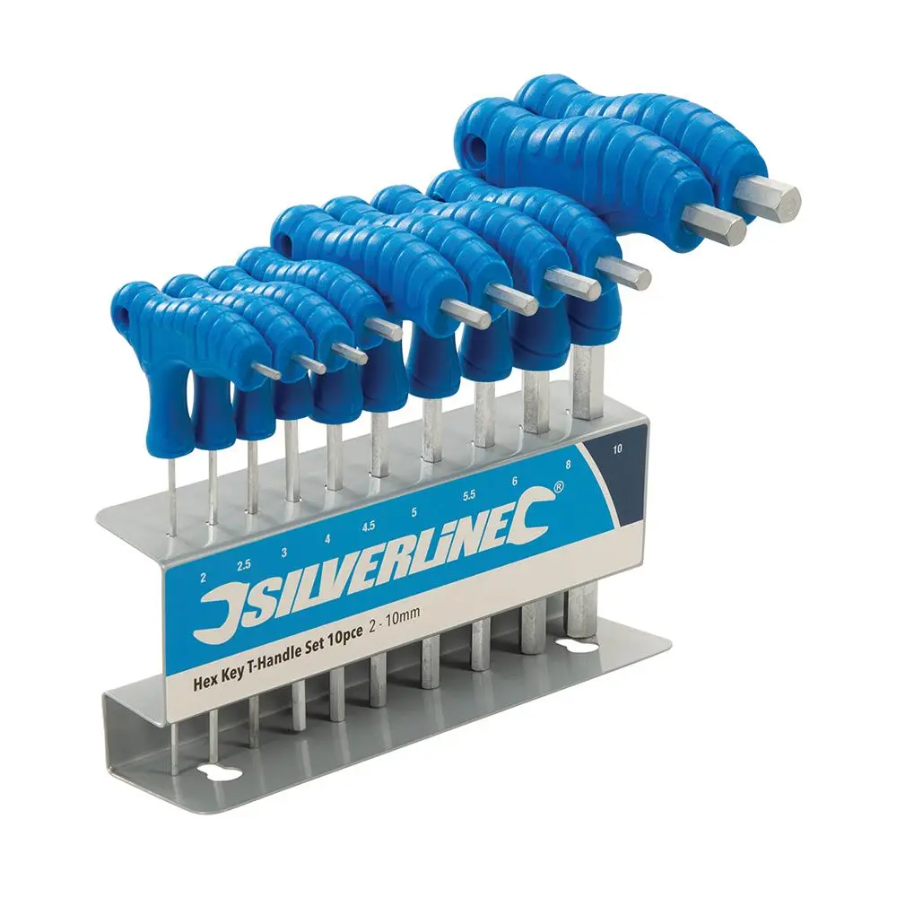 Silverline Hex Key T-Handle Set 10 Piece 2-10mm - Image 10