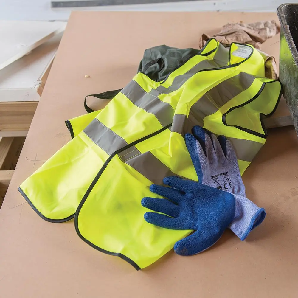 Silverline Hi-Vis Waistcoat Class 2 Size L 108-116cm (42-46") - Image 3