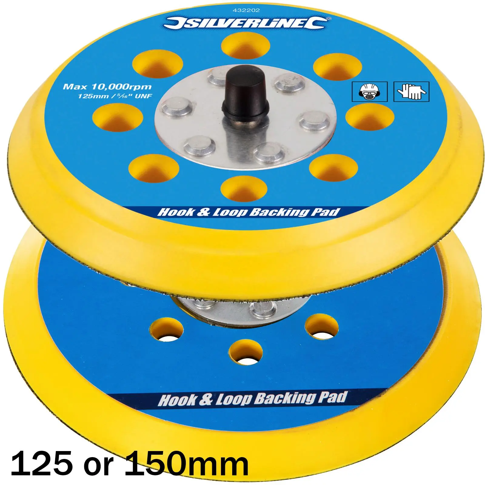 Silverline Hook & Loop Backing Pad 5/16" UNF 125 Or 150mm - Image 4