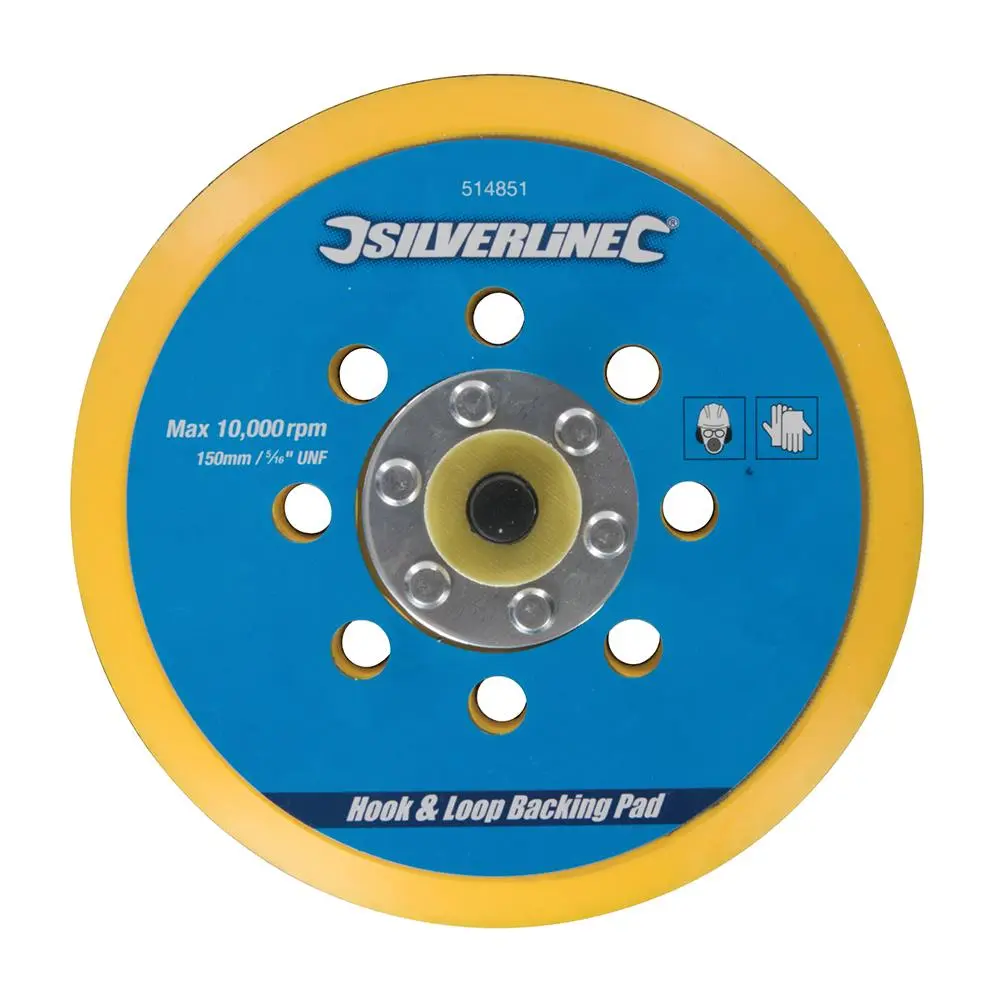 Silverline Hook & Loop Backing Pad 5/16" UNF 125 Or 150mm - Image 7