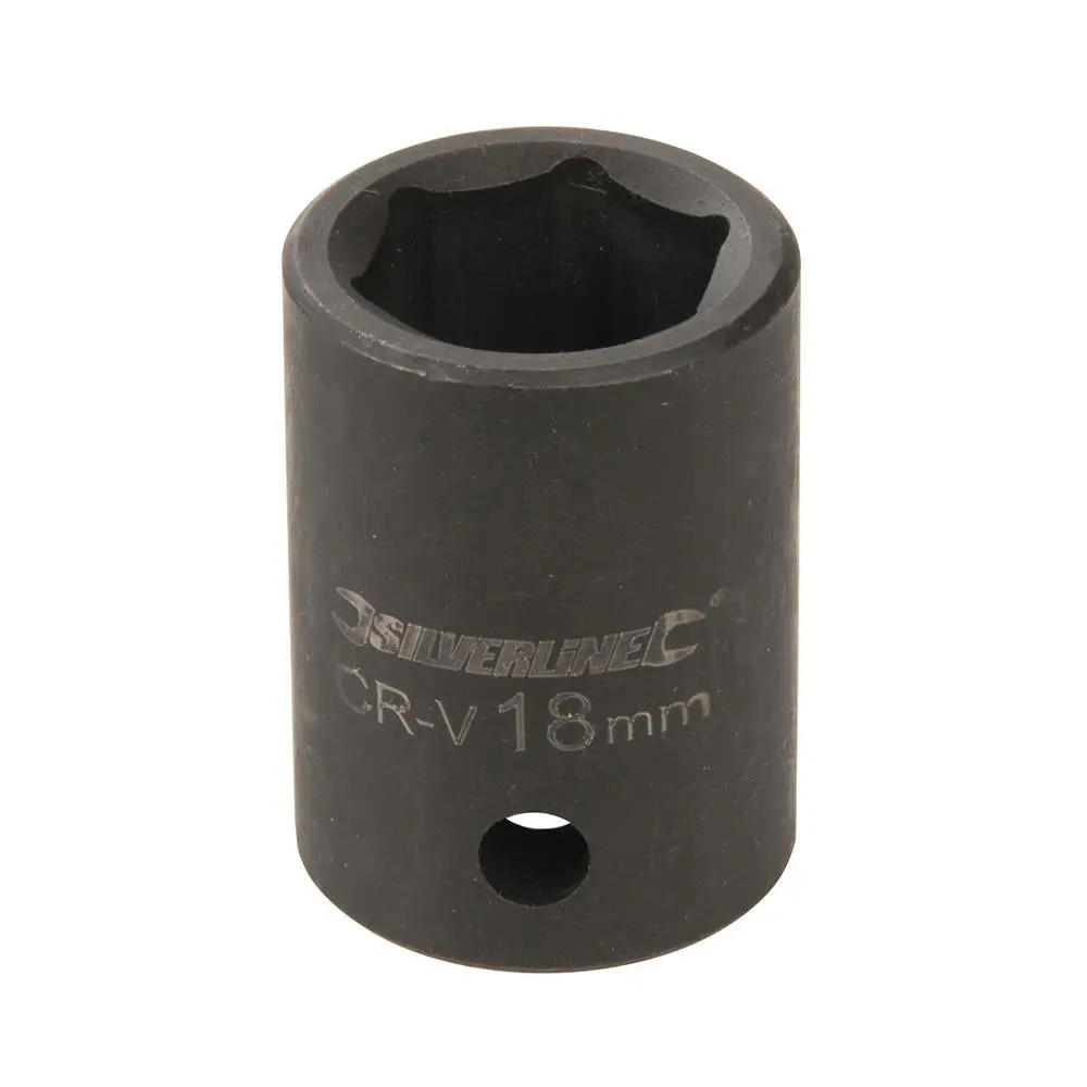 Silverline Impact Socket 1/2" Drive 6pt Metric 18mm 467682