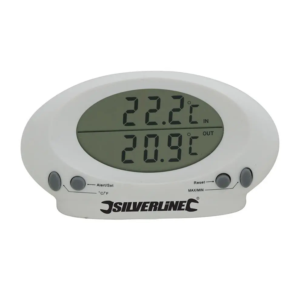 Silverline Indoor/Outdoor Digital Thermometer Temperature Kitchen Probe Sensor - Image 9