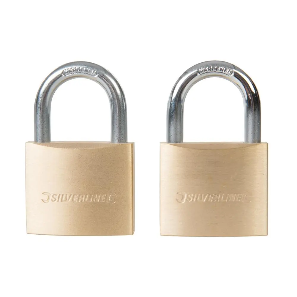 Silverline Keyed Alike Padlocks 2pk 40mm 307578 - Image 3