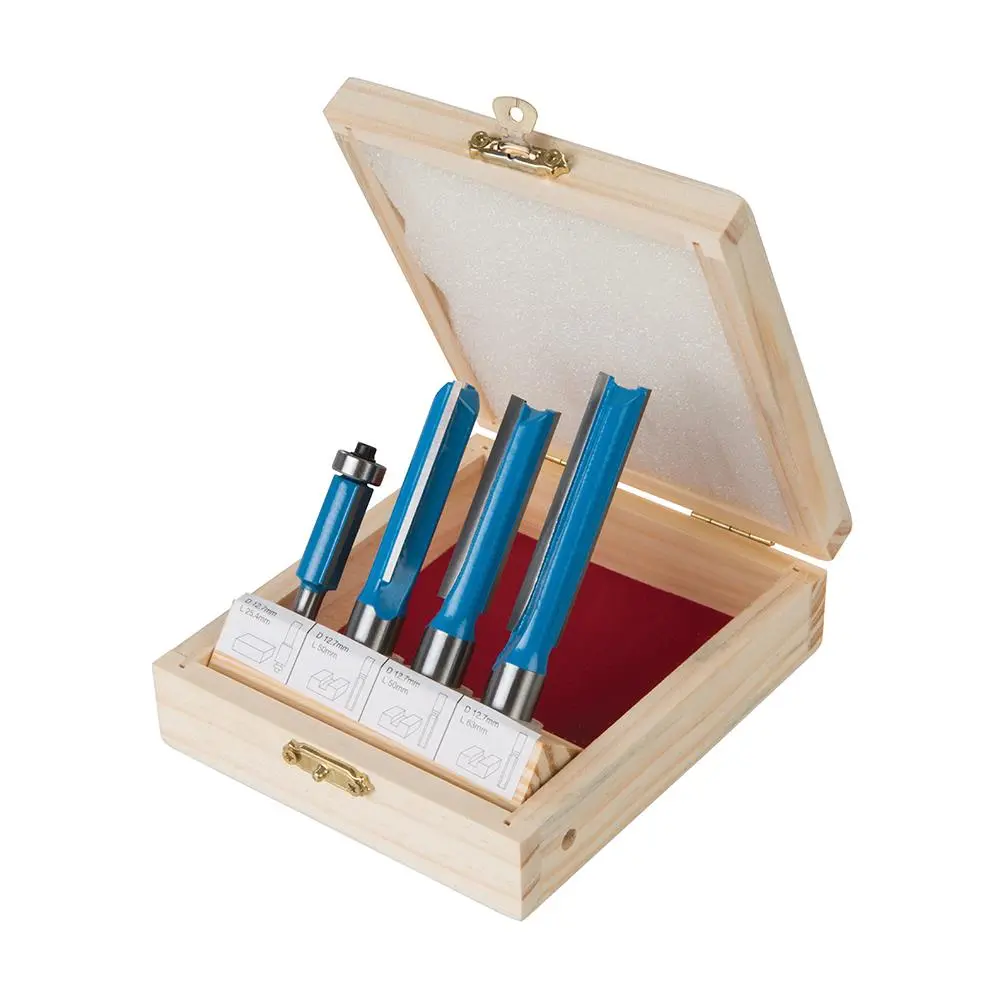 Silverline Kitchen Router Bit Set 4pce 1/2" / 1/4" 719769