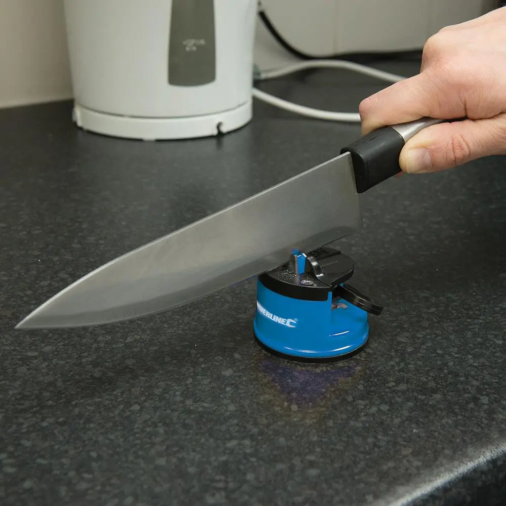 Silverline Knife Sharpener with Suction Base 60 x 65 60mm 270466 - Image 2