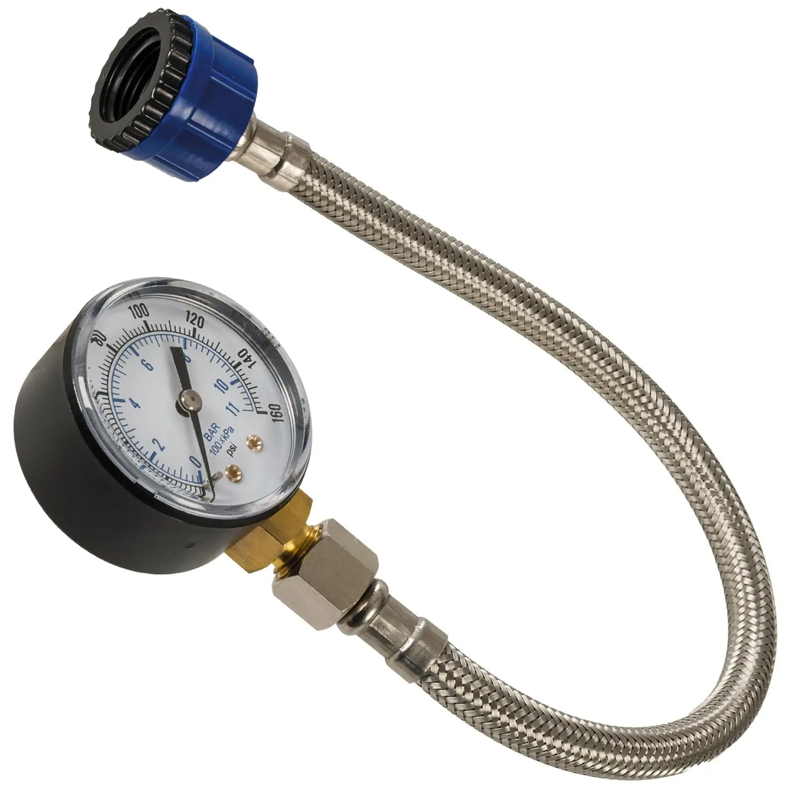 Silverline Mains Water Pressure Test Gauge 0-11bar (0-160psi) - Image 2