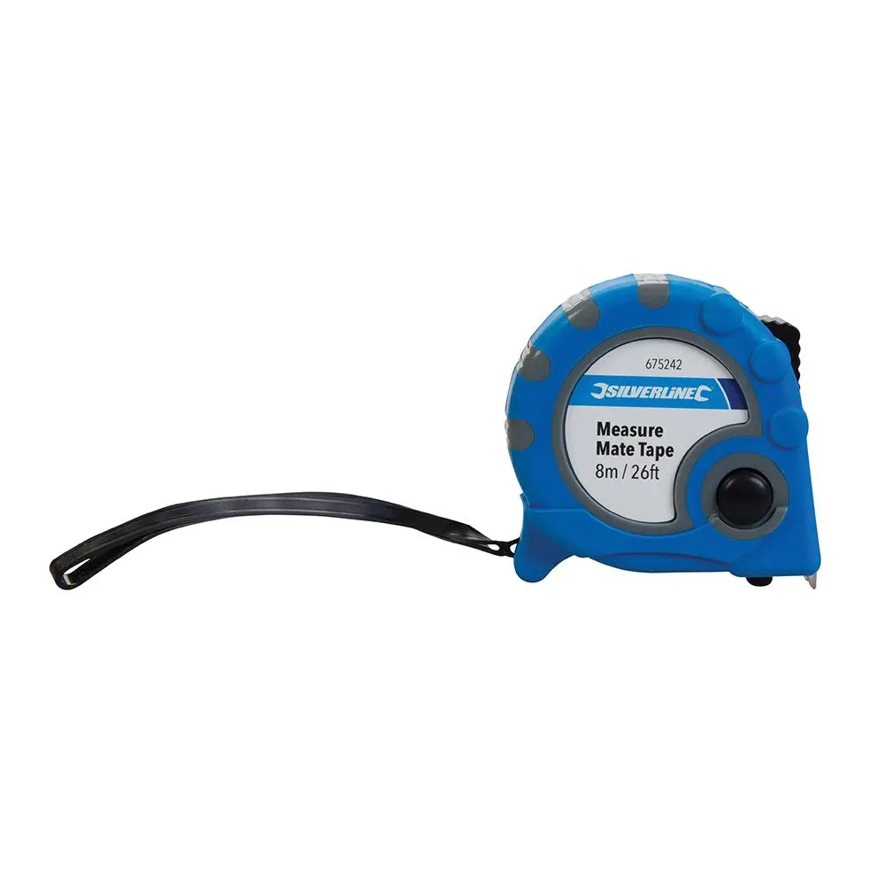 Silverline Measure Mate Tape 8m / 26ft x 25mm 675242 - Image 6