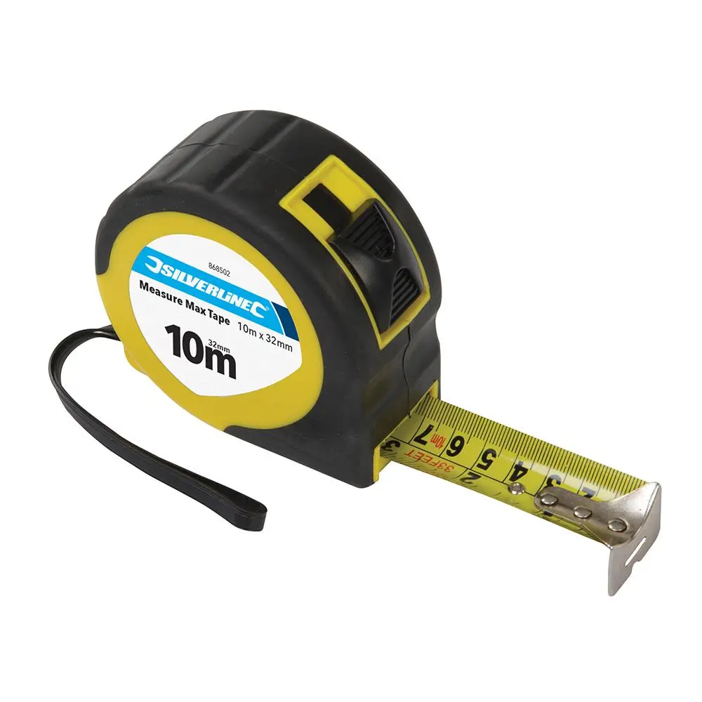 Silverline Measure Max Tape 10m / 33ft x 32mm 868502
