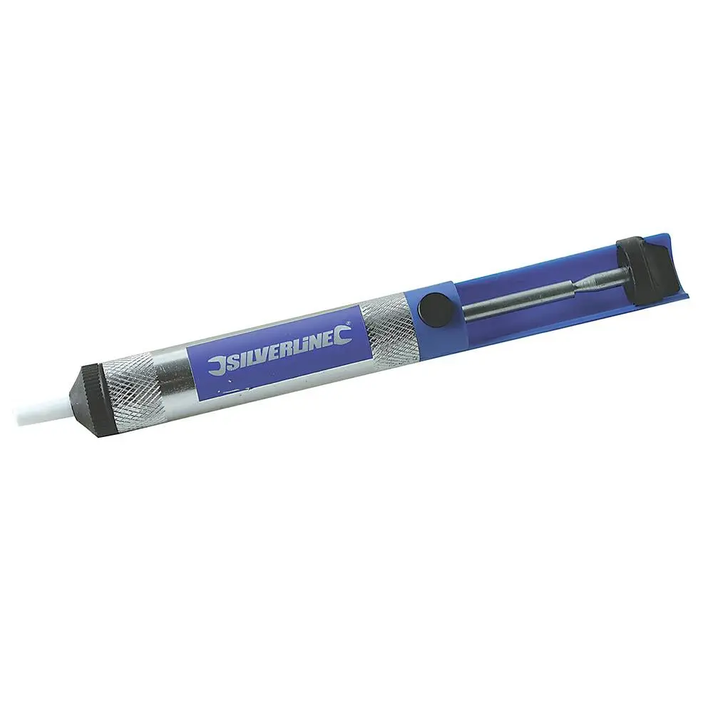 Silverline Metal Solder Sucker Removal Desolder Pump Anti-Static Desoldering Tip
