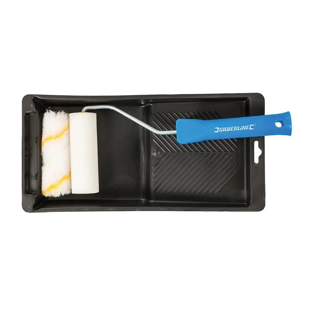 Silverline Mini Roller & Tray Set 100mm 947598 - Image 2