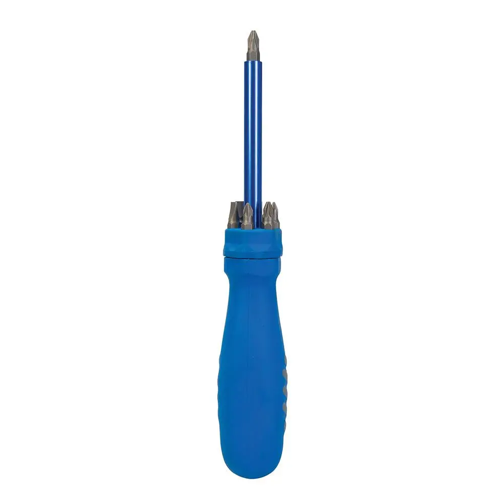 Silverline Multi-Bit Screwdriver with Telescopic Pick-Up Magnet 7 Driver Bits 250547 - Image 5