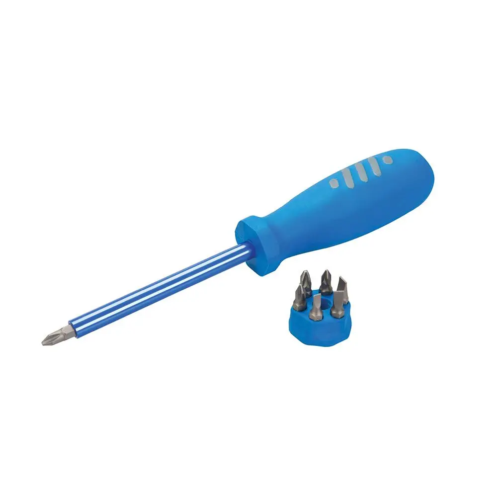 Silverline Multi-Bit Screwdriver with Telescopic Pick-Up Magnet 7 Driver Bits 250547 - Image 6