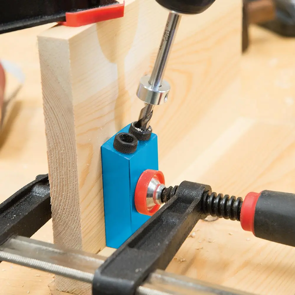 Silverline Pocket Hole Dowel Jig 6, 8, 10mm Guides Screw Joint Wood Joiner Drill - Image 3