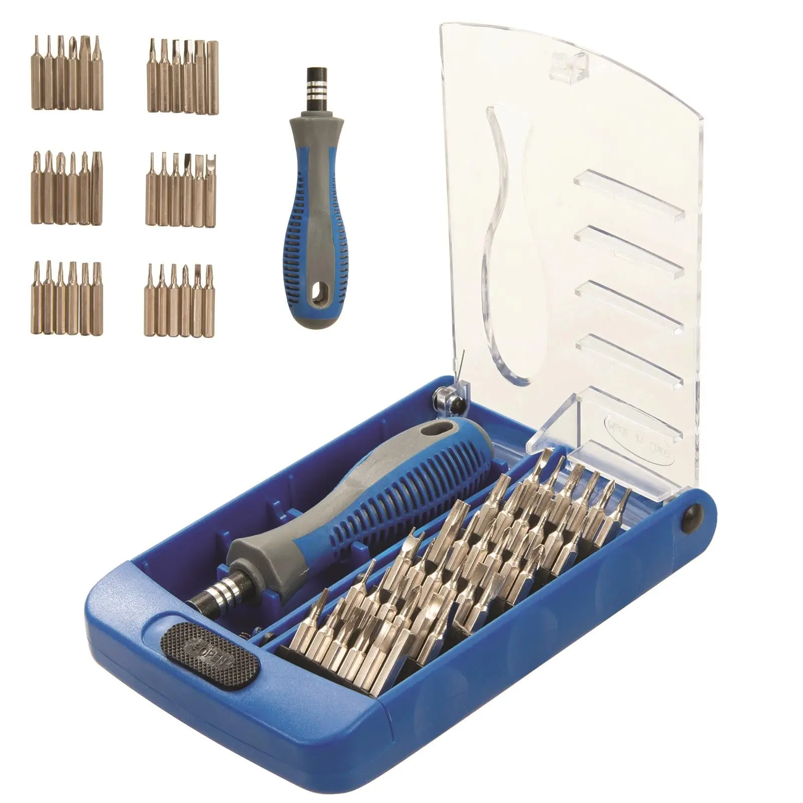 Silverline Precision Screwdriver Bit Set 37pce