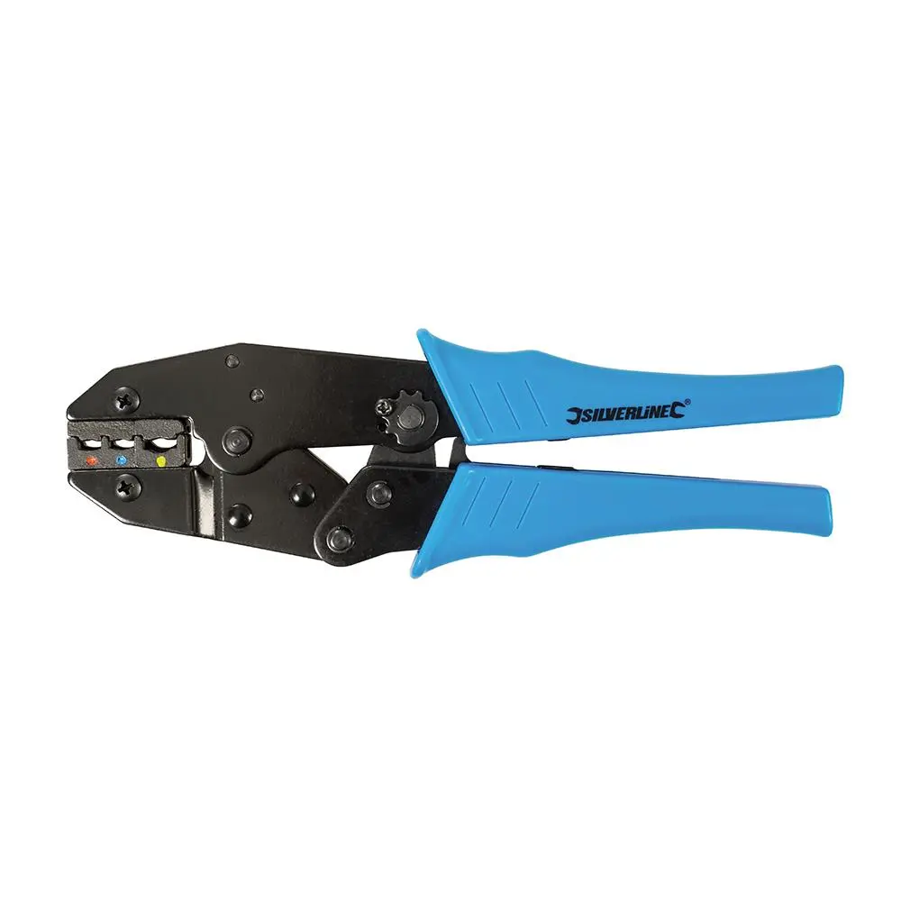 Silverline Ratchet Crimping Pliers Insulated Terminals Crimpers Heavy Duty - Image 3
