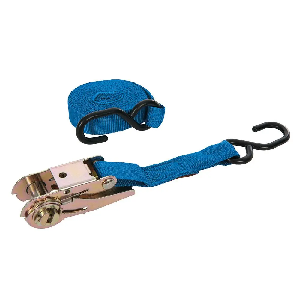 Silverline Ratchet Tie Down Strap S-Hook 4.5m x 25mm - Rated 250kg Capacity 500kg MS21S - Image 3