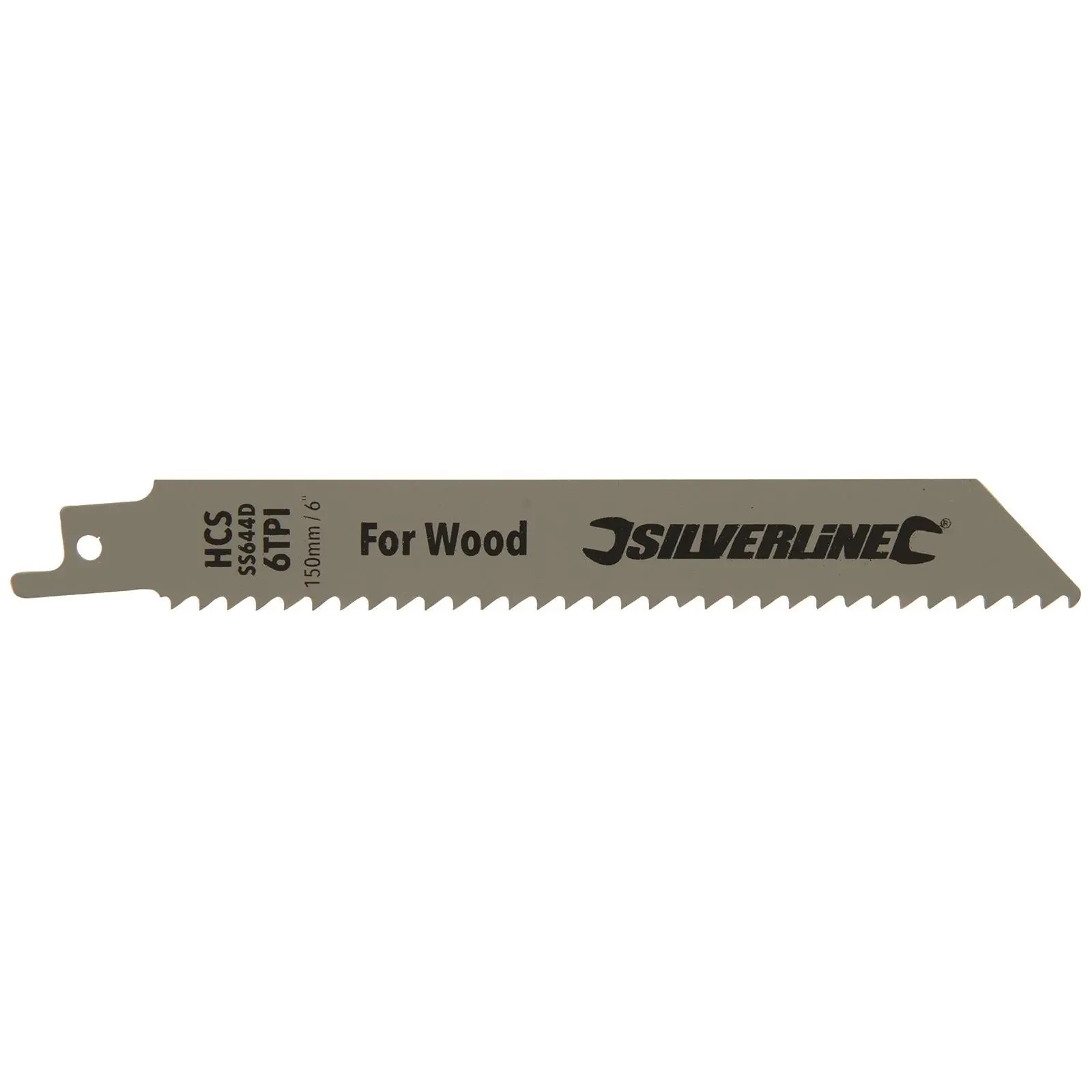 Silverline Recip Saw Blades for Wood HCS 5 Pack 6 TPI 150mm Cutting Blades - Image 4