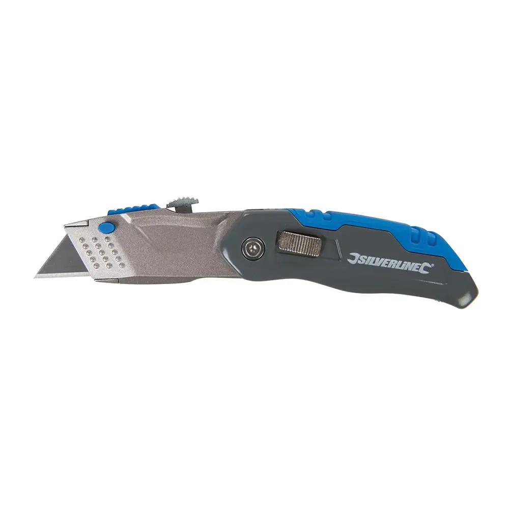 Silverline Retractable Folding Knife 165mm 536978 - Image 2
