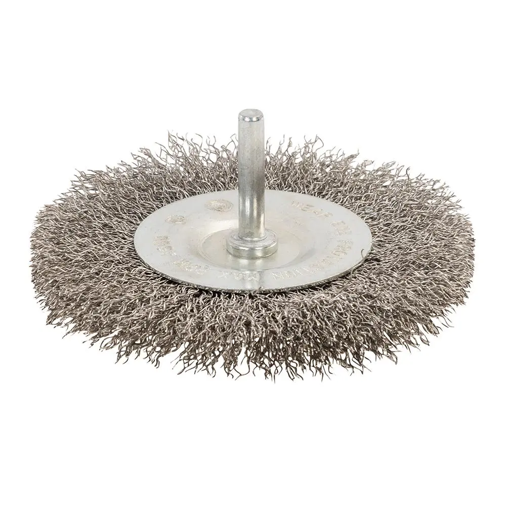 Silverline Rotary Stainless Steel Wire Wheel Brush 100mm - Image 2