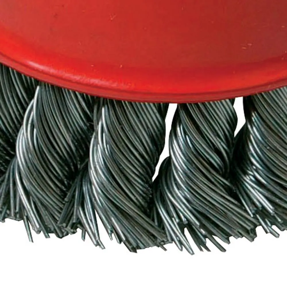 Silverline Rotary Steel Twist-Knot Cup Brush 75mm 244983 - Image 3