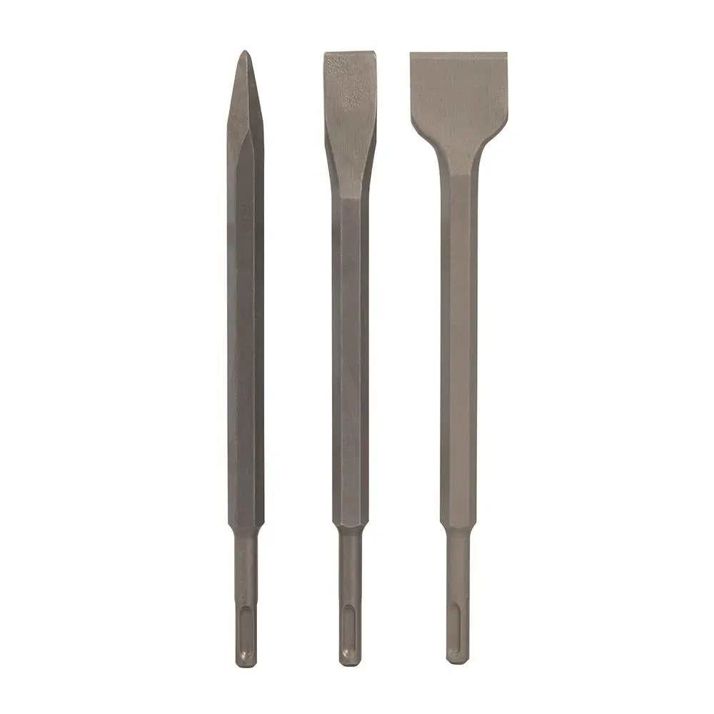 Silverline SDS Plus Hex Chisel Set 3 Piece 250mm – 20, 40mm and Point - Image 2