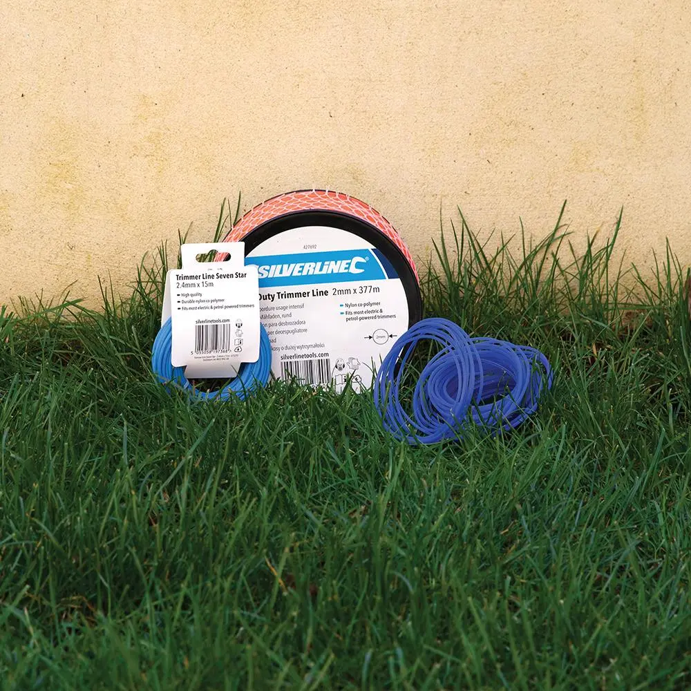 Silverline Seven Star Trimmer Line 2mm, 2.4mm x 15m & 3mm x 12m - Image 5