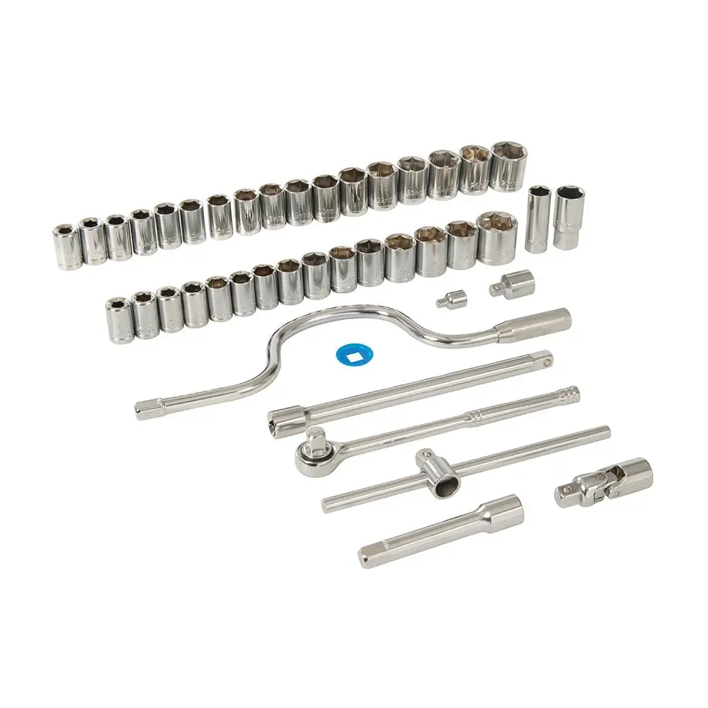 Silverline Socket Set 1/2" Drive 6pt Metric / A/F 42pce SS39 - Image 6
