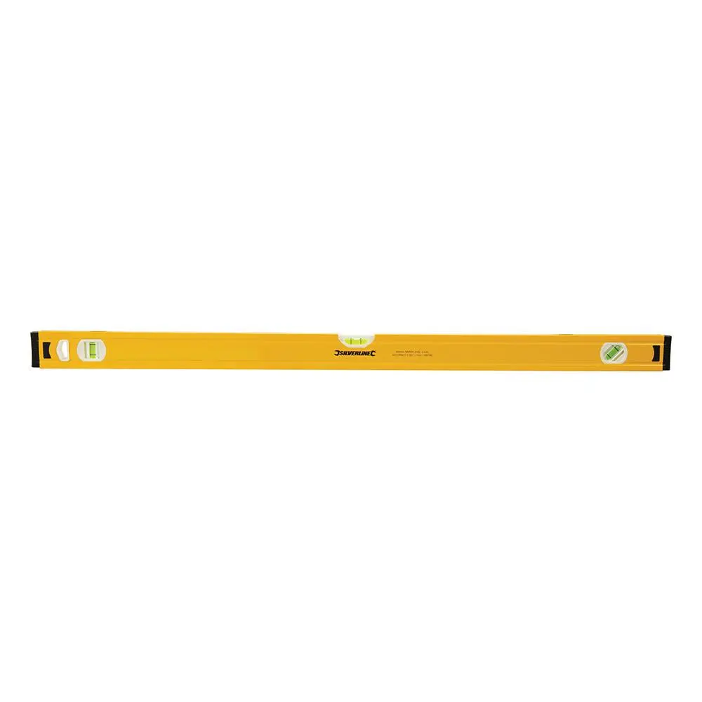 Silverline Spirit Level Powder Coated Aluminium 3 Vials - Choose Length - Image 3