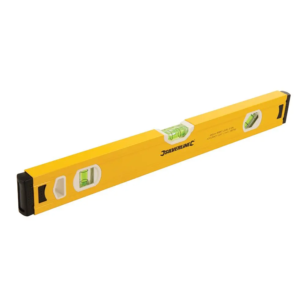 Silverline Spirit Level Powder Coated Aluminium 3 Vials - Choose Length - Image 33