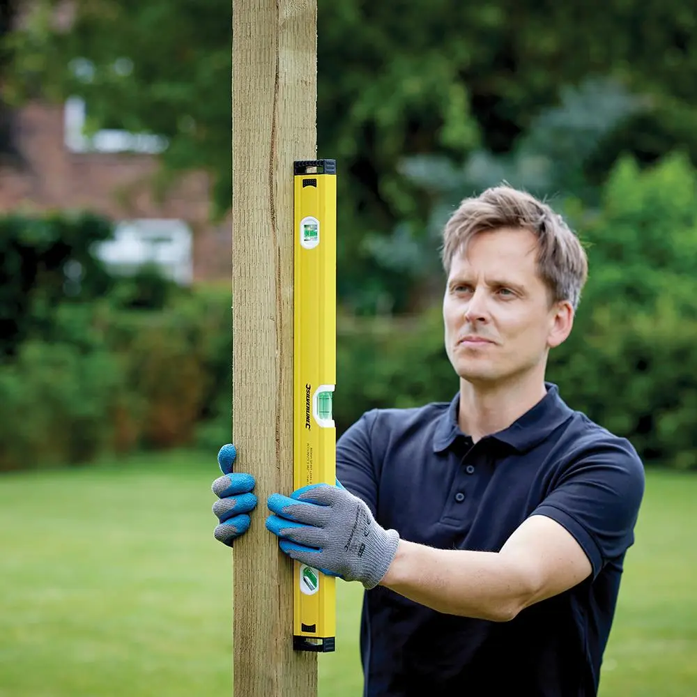 Silverline Spirit Level Powder Coated Aluminium 3 Vials - Choose Length - Image 34