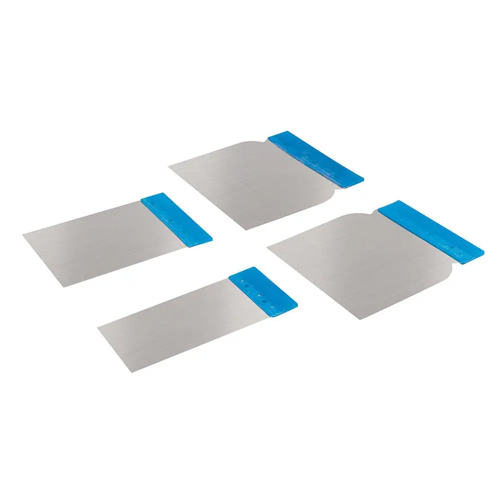 Silverline Stainless Steel Body Filler Application Set 4pce 50, 80, 100 & 120mm 427734