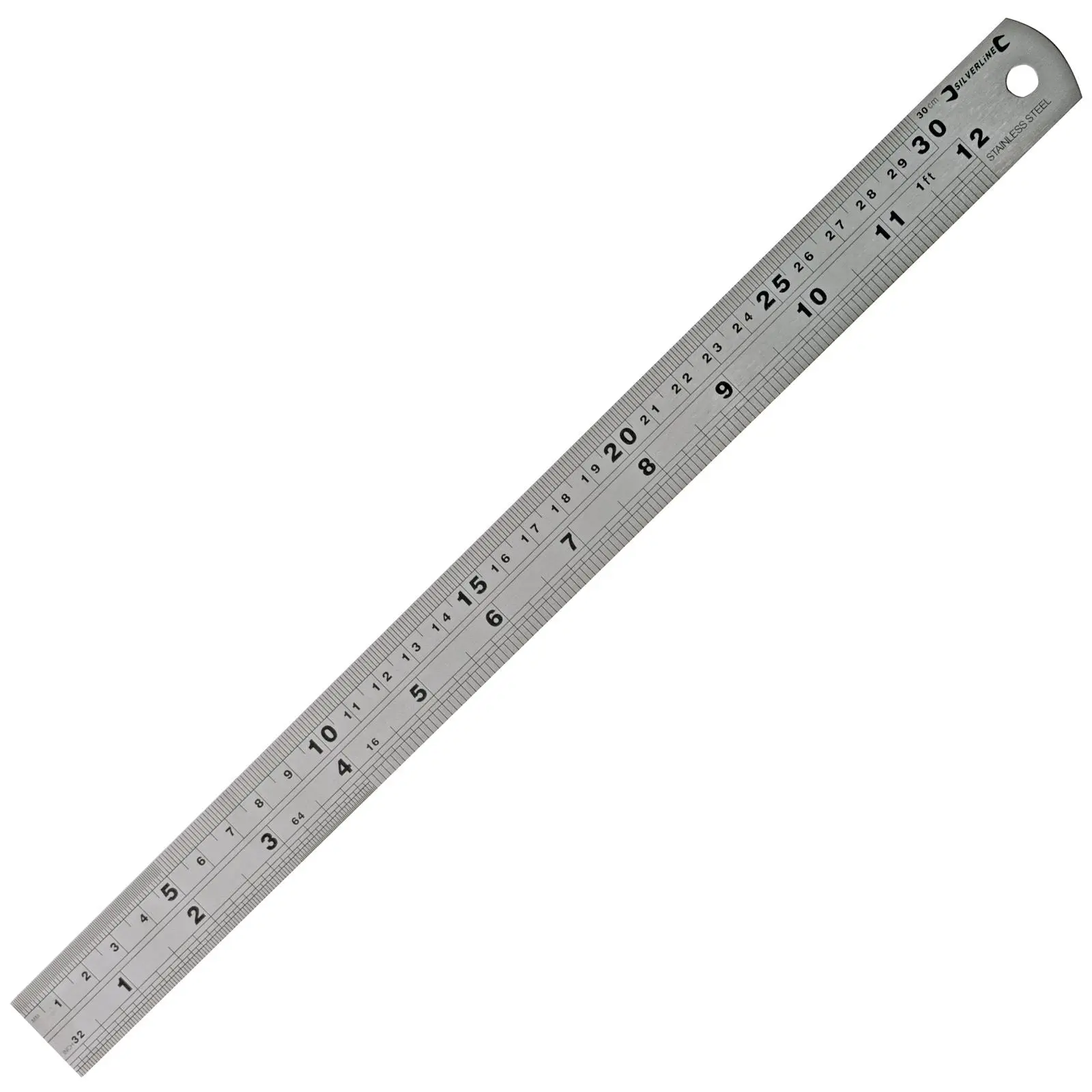 Silverline Stainless Steel Rule 150mm, 300mm or 600mm - Image 2