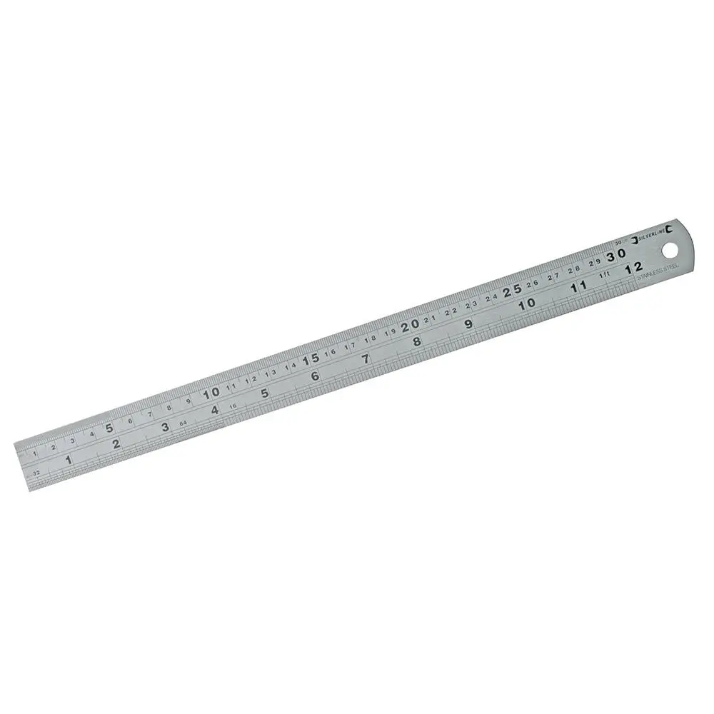 Silverline Stainless Steel Rule 150mm, 300mm or 600mm - Image 3