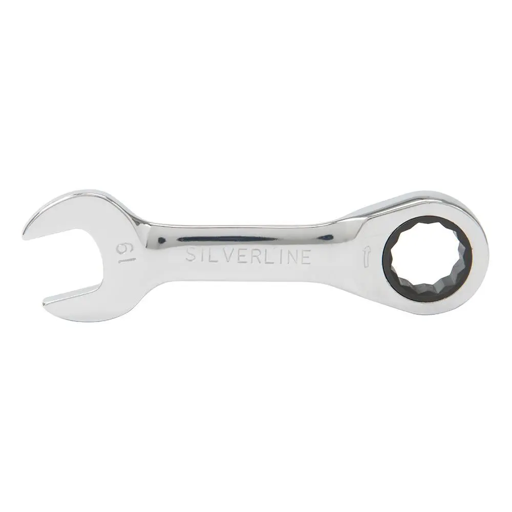 Silverline Stubby Ratchet Spanner Set 7pce 8 - 19mm 199916 - Image 3