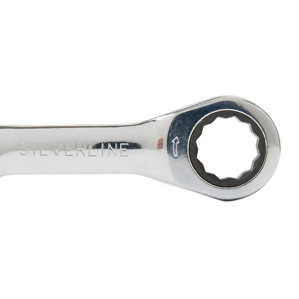 Silverline Stubby Ratchet Spanner Set 7pce 8 - 19mm 199916 - Image 4