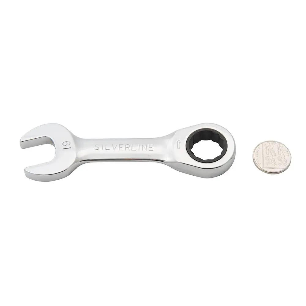 Silverline Stubby Ratchet Spanner Set 7pce 8 - 19mm 199916 - Image 7