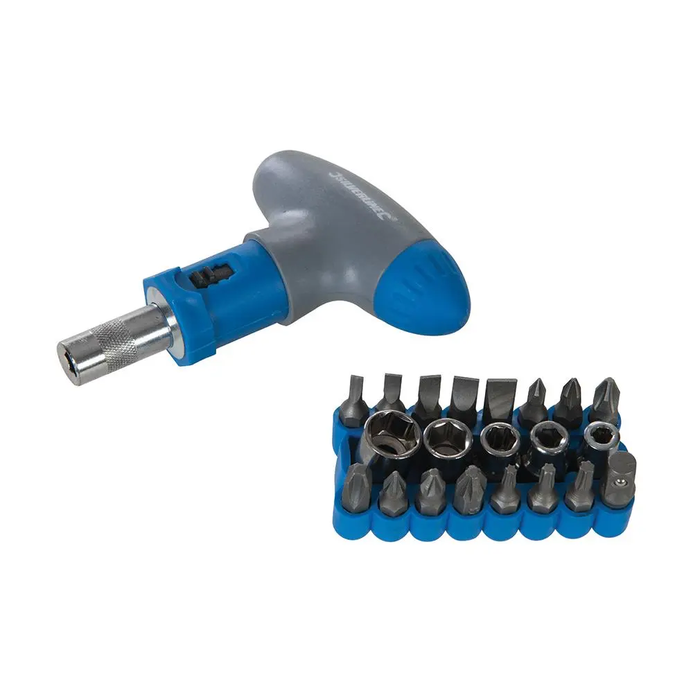 Silverline T-Handle Ratchet Screwdriver Set 22pce 380746 - Image 6