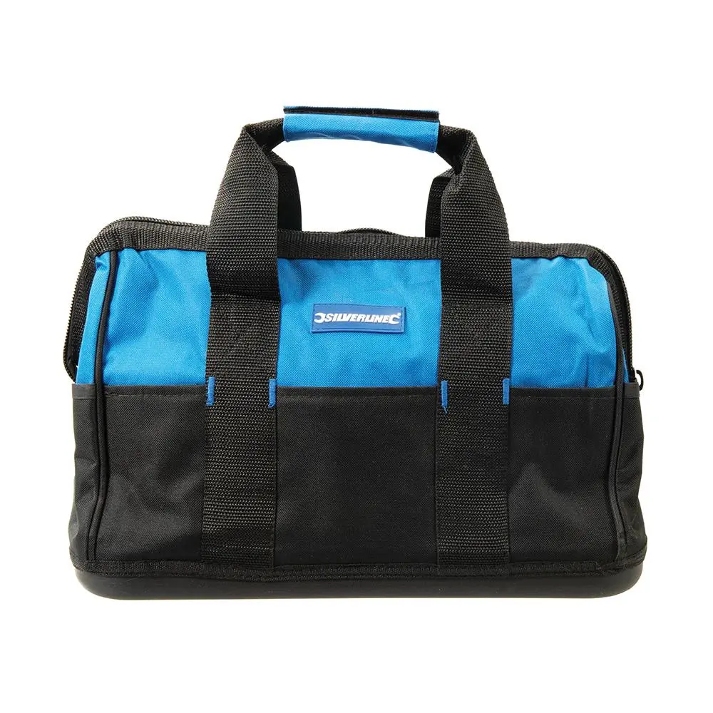 Silverline Tool Bag Hard Base Wide Mouth 400 x 200 300mm 268974 - Image 2