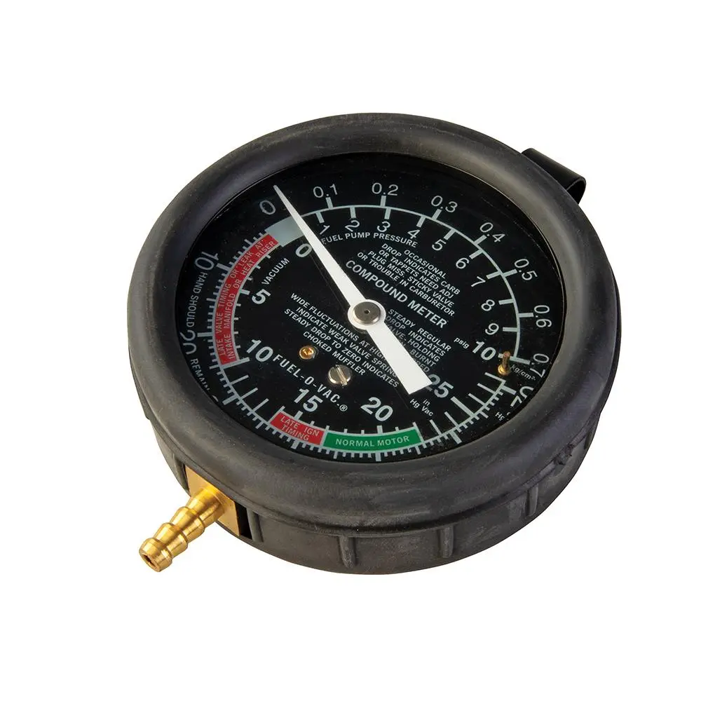 Silverline Vacuum & Fuel Pump Pressure Test Gauge 0 - 10psig / 25inHg 791008 - Image 6