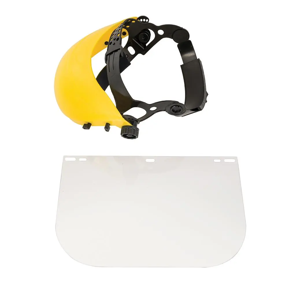 Silverline Visor Face Shield With Ratchet Adjustment Resistant Helmet - Image 5