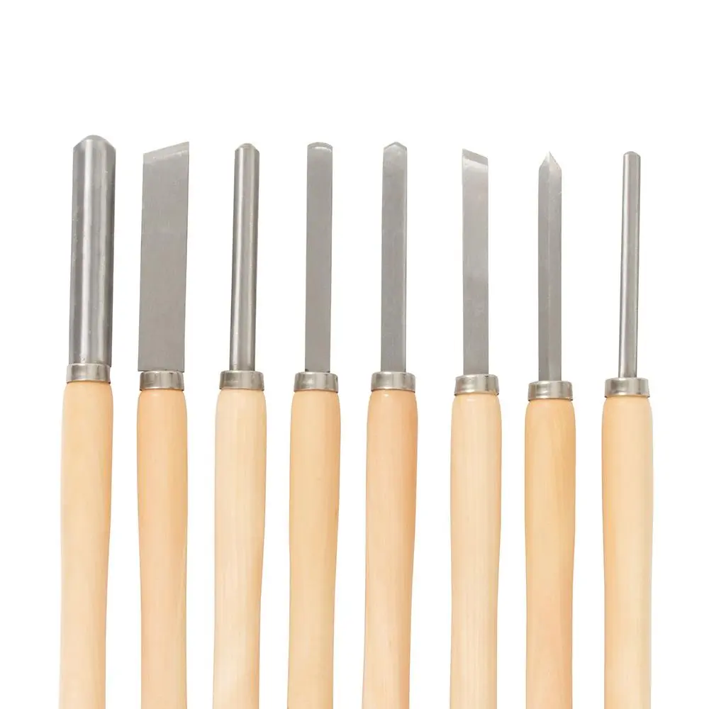 Silverline Wood Turning Chisel Set 8pce 360mm 303159 - Image 2