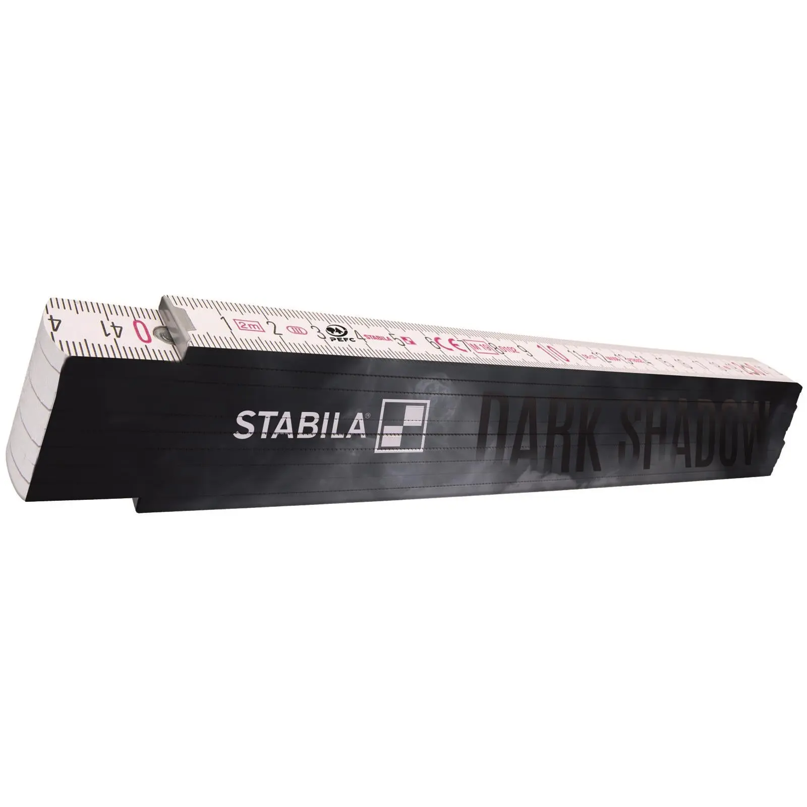 STABILA Dark Shadow Pocket Tape Measure 5m BM290 and Wooden Folding Rule Limited Edition - Image 3