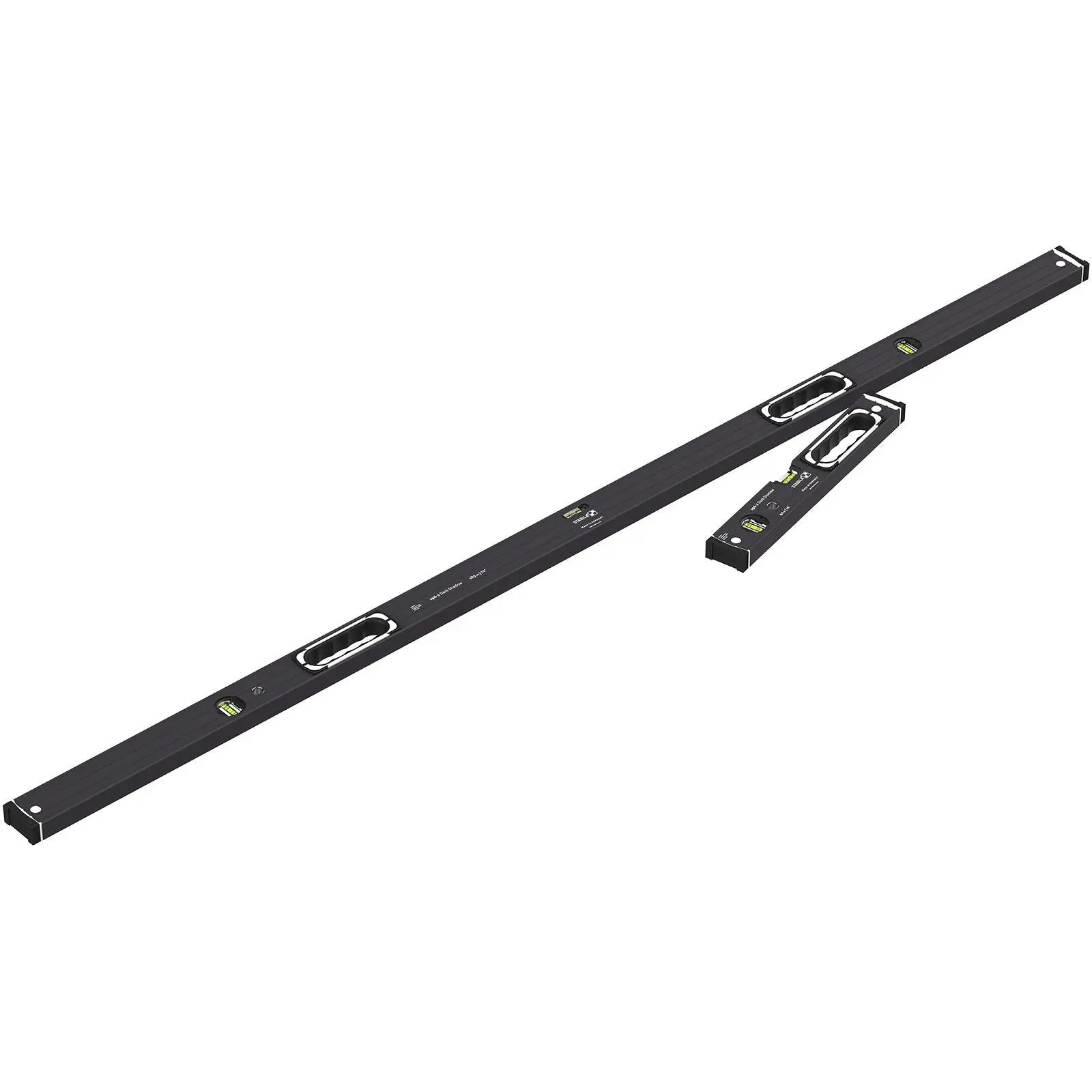 STABILA Dark Shadow Type 196-2 Spirit Level Set 4 Pack 40cm 61cm 122cm 183cm Limited Edition - Image 3