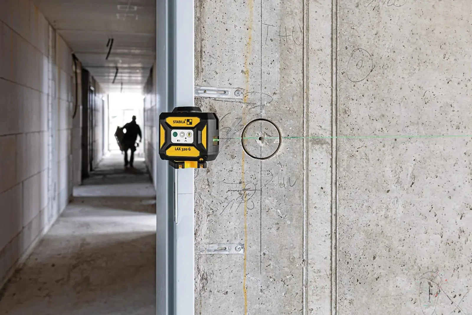 STABILA LAX 320 G Cross Line Plus Plumb Point Laser Level Self Levelling 19987 - Image 2