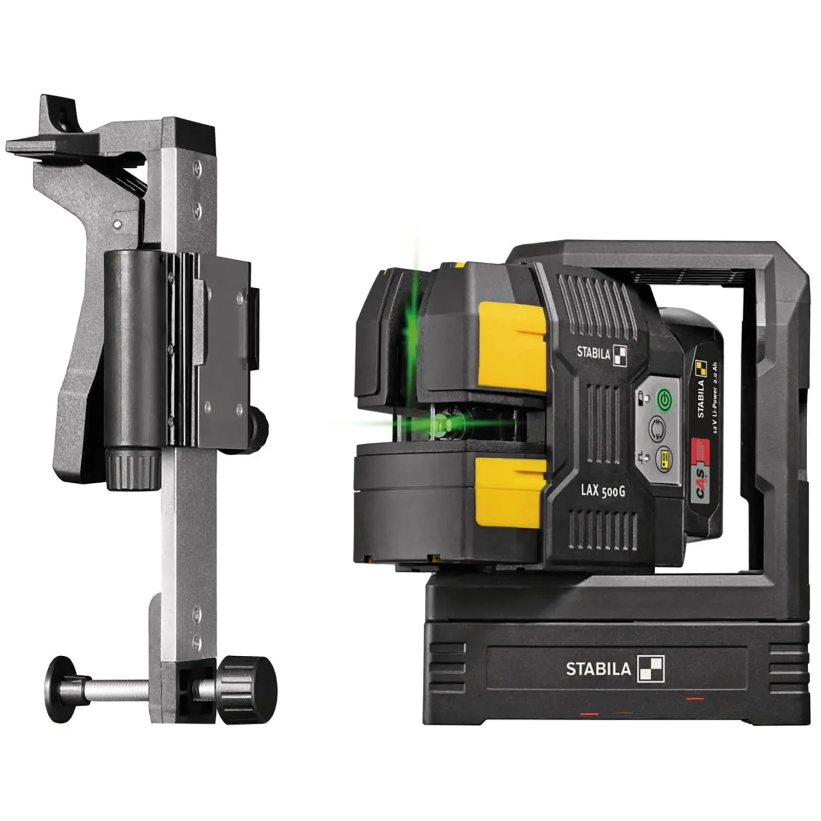 STABILA LAX 500 G Cross Line Plus Plumb Point Laser Level 12V System with Battery and Charger 19985 - Image 4